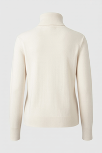 Grace Fleece Lined Turtleneck Ivory