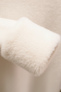 Grace Fleece Lined Turtleneck Ivory