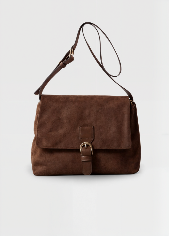 Nissa Crossbody Suede Bag