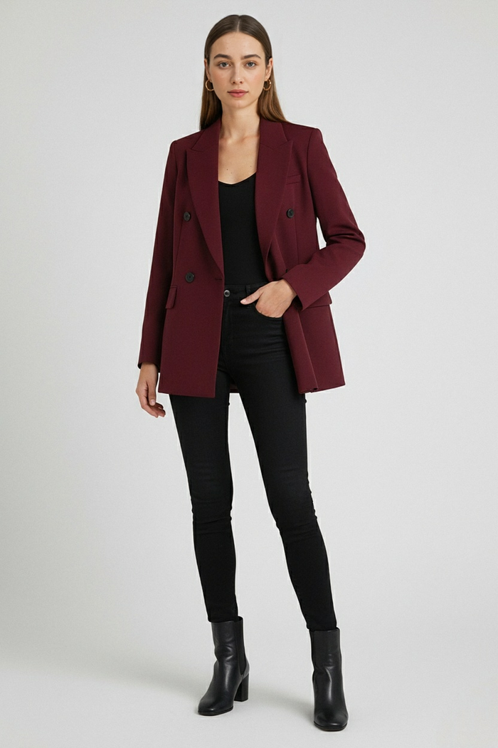 Hope Burgundy Blazer