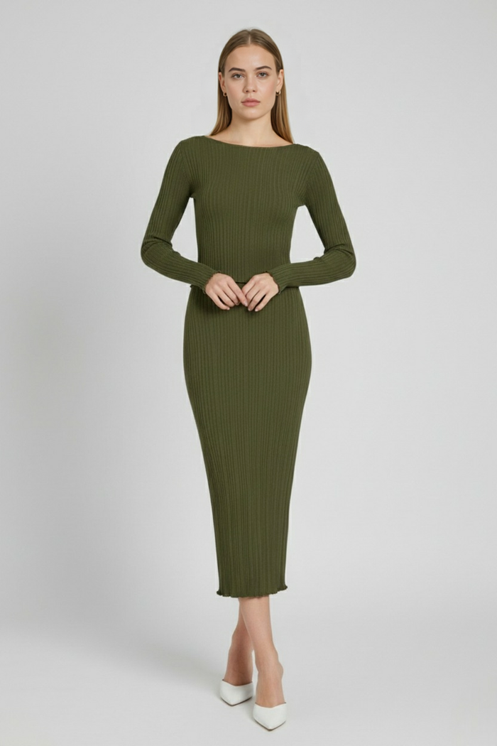 Sloane Longsleeve Skirt Set Army Green