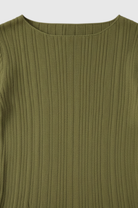 Sloane Longsleeve Skirt Set Army Green