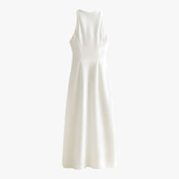 Ava Halterneck Midi Dress Ivory