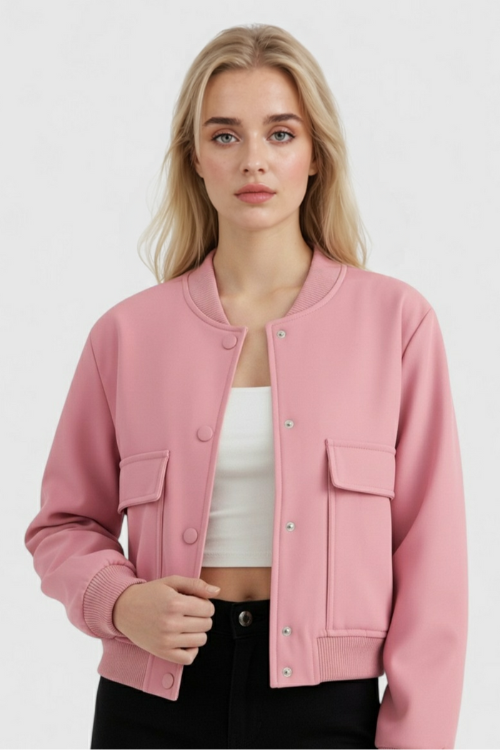 June Bomber Jacket Pink