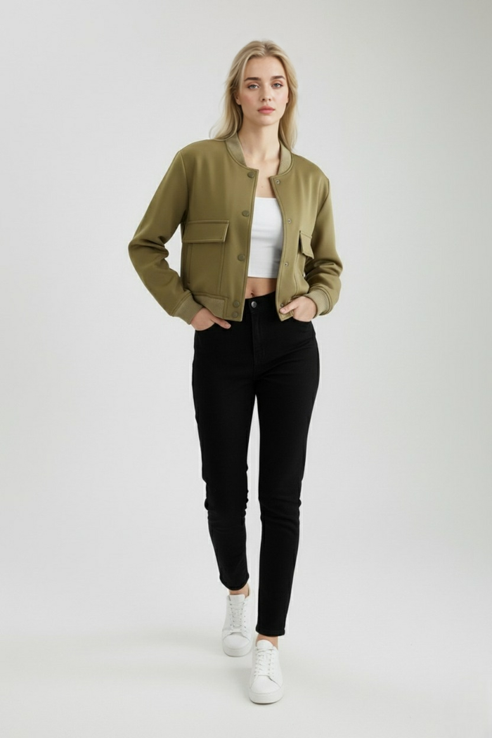 June Bomber Jacket Army Green