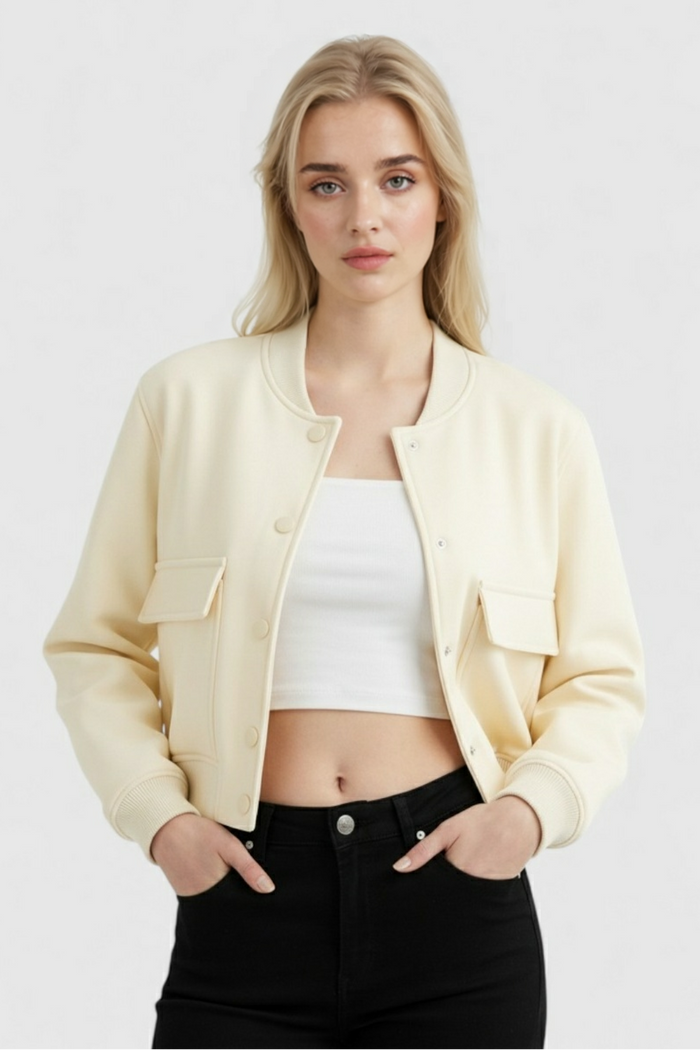 June Bomber Jacket Pearl