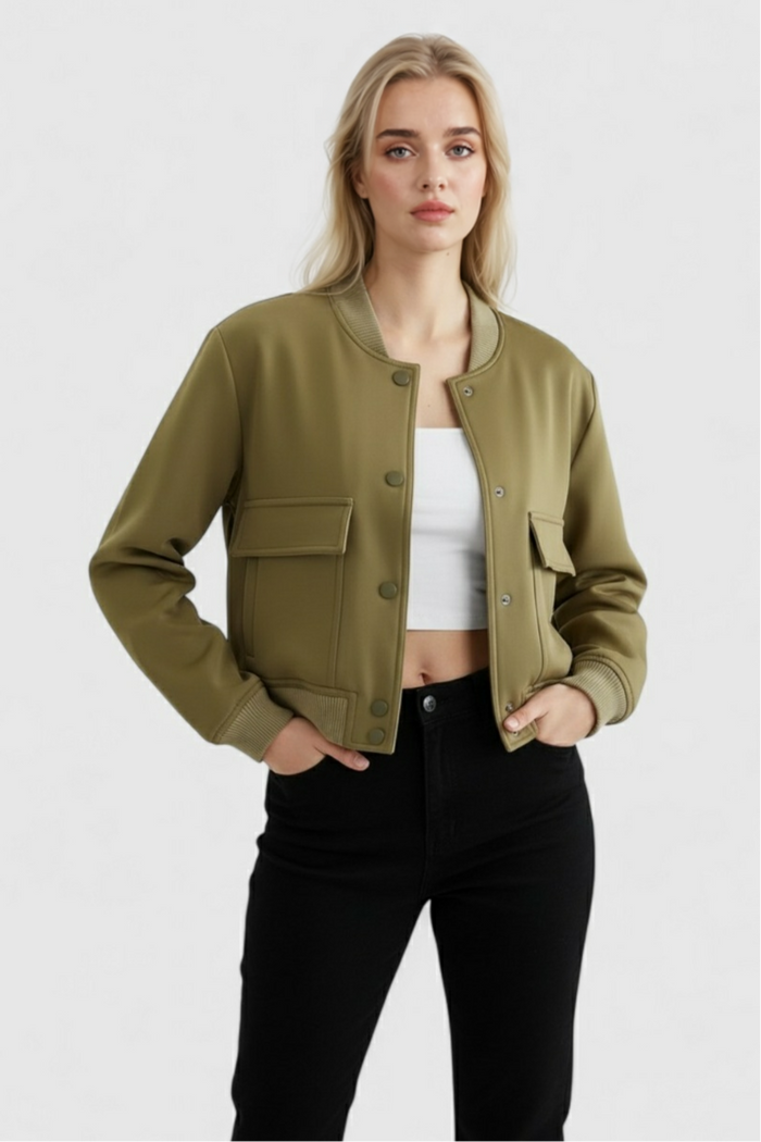 June Bomber Jacket Army Green